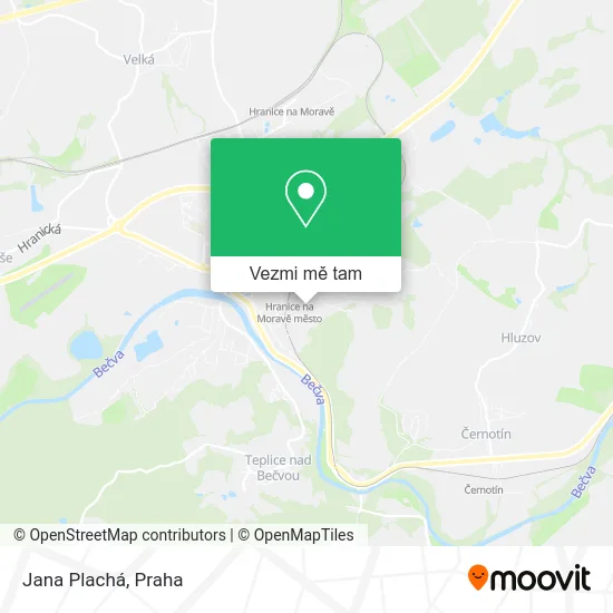 Jana Plachá mapa