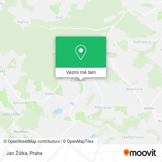 Jan Žižka mapa