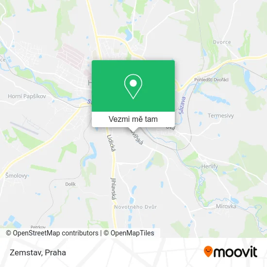 Zemstav mapa