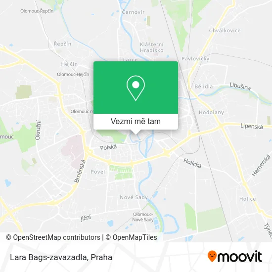 Lara Bags-zavazadla mapa