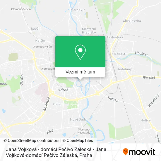 Jana Vojíková - domácí Pečivo Záleská - Jana Vojíková-domácí Pečivo Záleská mapa