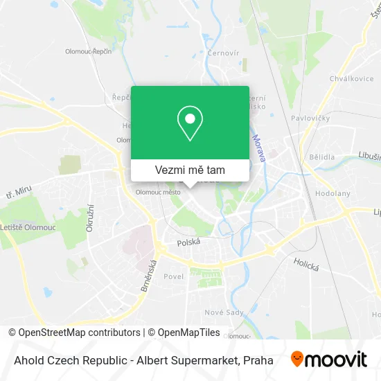 Ahold Czech Republic - Albert Supermarket mapa