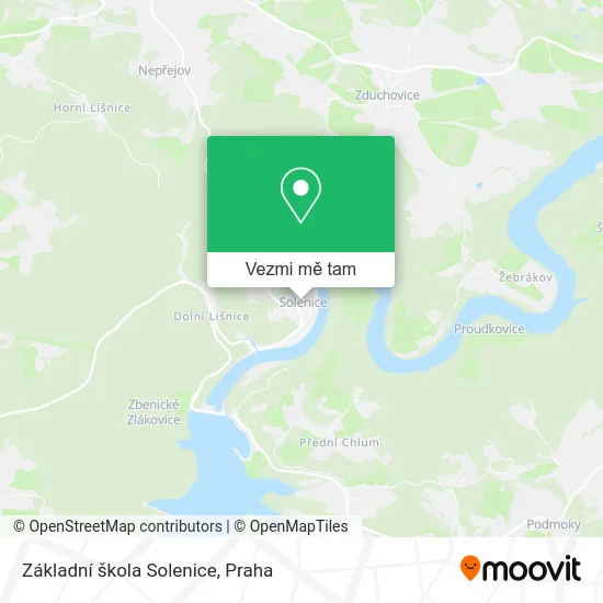 Základní škola Solenice mapa