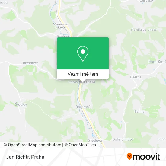 Jan Richtr mapa