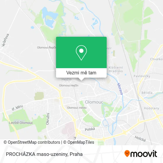 PROCHÁZKA maso-uzeniny mapa