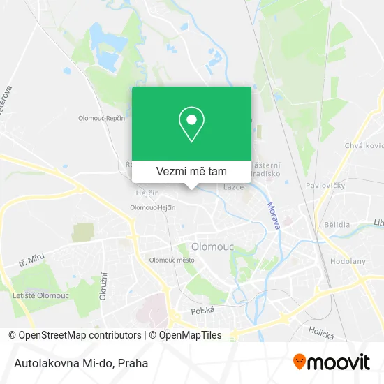 Autolakovna Mi-do mapa
