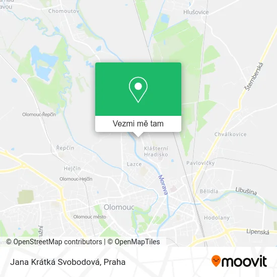 Jana Krátká Svobodová mapa