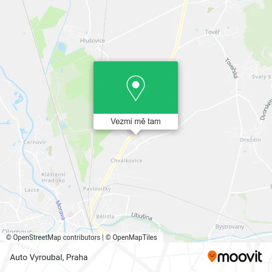 Auto Vyroubal mapa