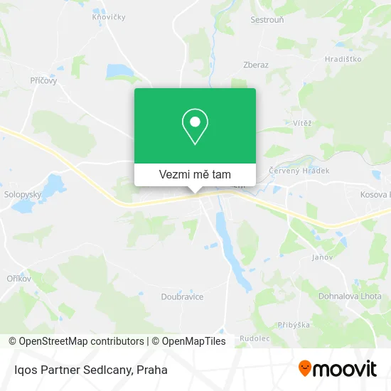 Iqos Partner Sedlcany mapa
