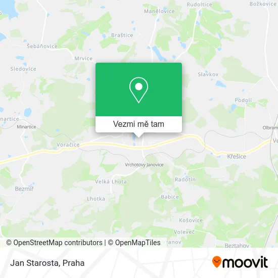 Jan Starosta mapa