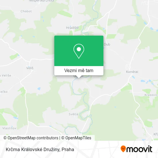 Krčma Královské Družiny mapa