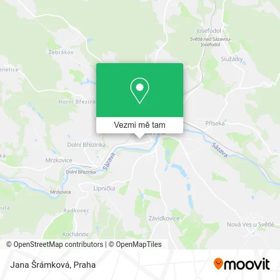 Jana Šrámková mapa