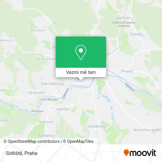 Sídliště mapa
