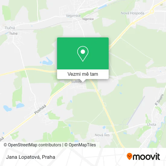 Jana Lopatová mapa