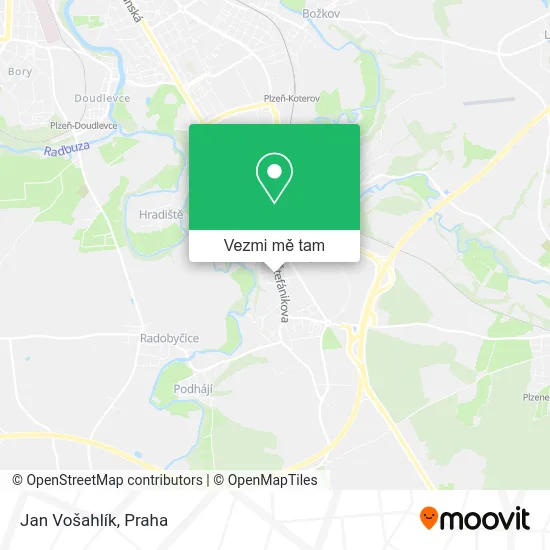 Jan Vošahlík mapa
