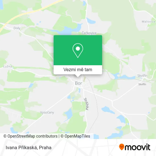 Ivana Příkaská mapa