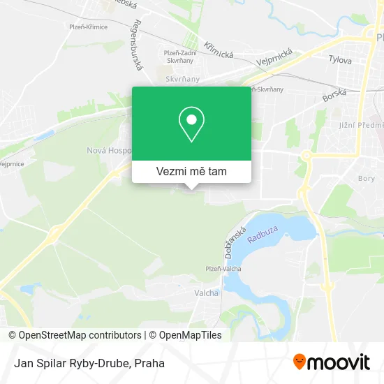 Jan Spilar Ryby-Drube mapa