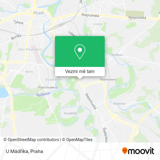 U Mádříka mapa