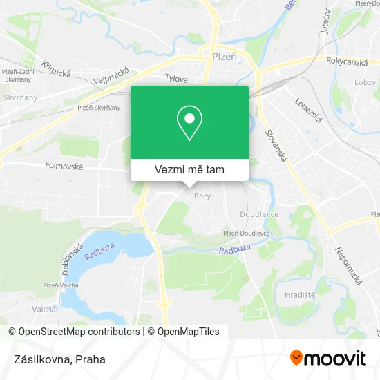 Zásilkovna mapa