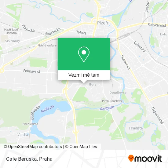 Cafe Beruska mapa