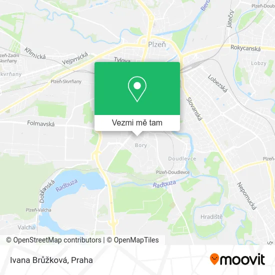 Ivana Brůžková mapa