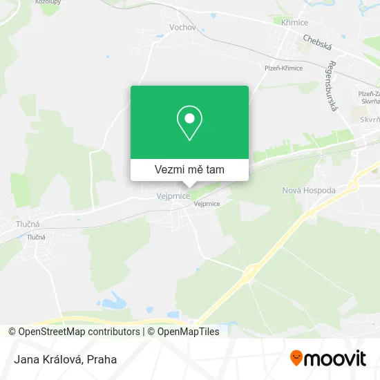 Jana Králová mapa