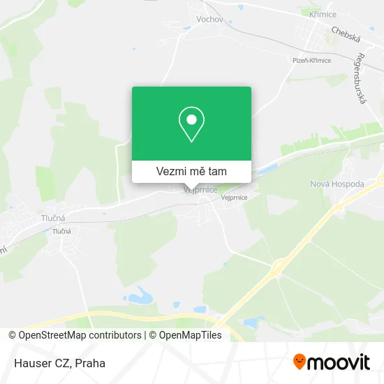 Hauser CZ mapa