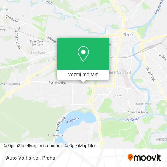Auto Volf s.r.o. mapa
