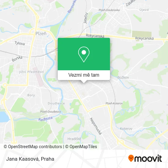 Jana Kaasová mapa