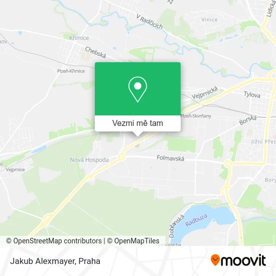 Jakub Alexmayer mapa