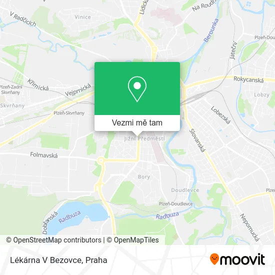 Lékárna V Bezovce mapa