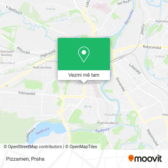 Pizzamen mapa