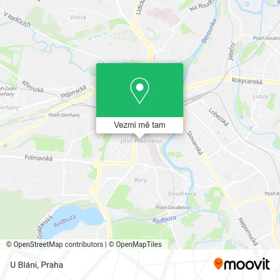 U Bláni mapa