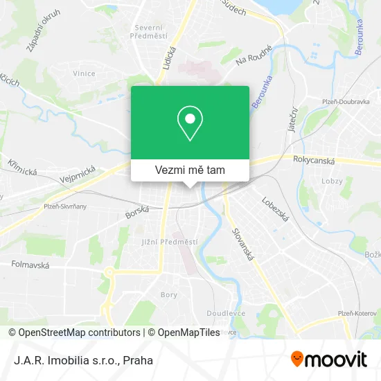 J.A.R. Imobilia s.r.o. mapa