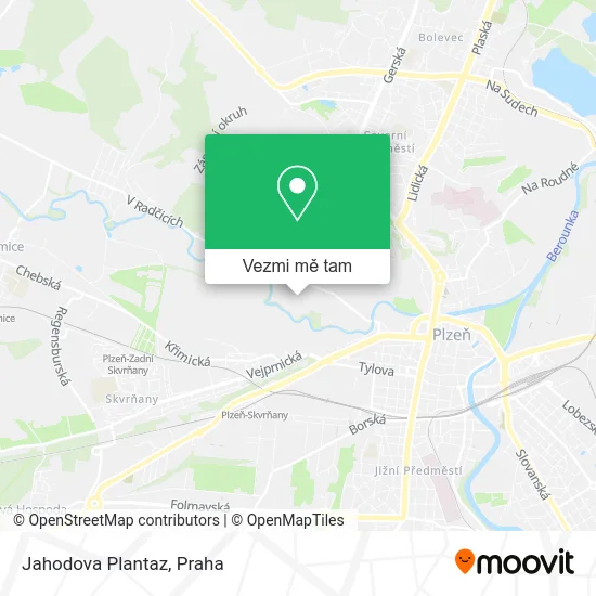 Jahodova Plantaz mapa