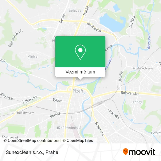 Sunexclean s.r.o. mapa