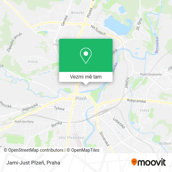 Jami-Just Plzeň mapa