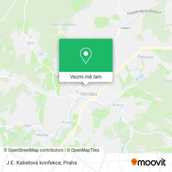 J.E. Kabelová konfekce mapa