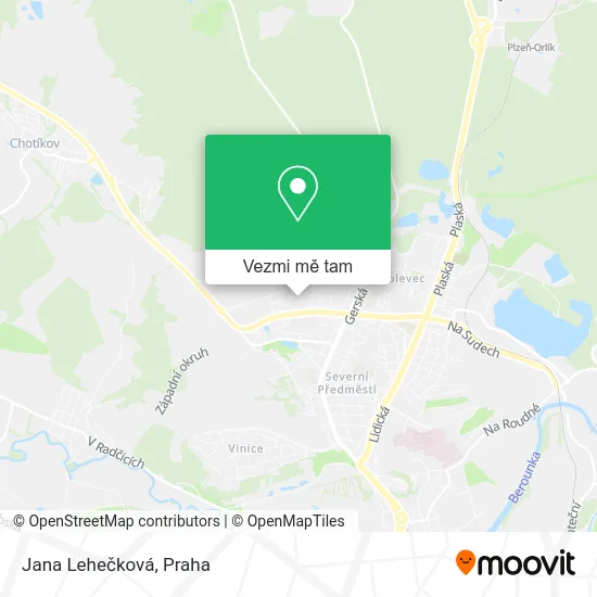 Jana Lehečková mapa