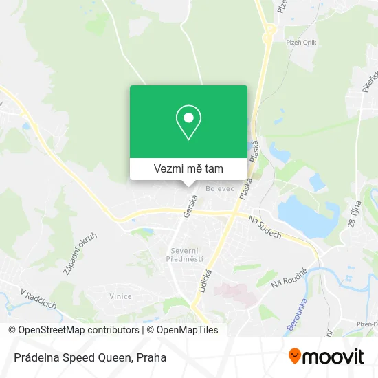 Prádelna Speed Queen mapa