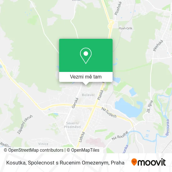 Kosutka, Spolecnost s Rucenim Omezenym mapa