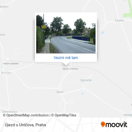 Újezd u Uničova mapa