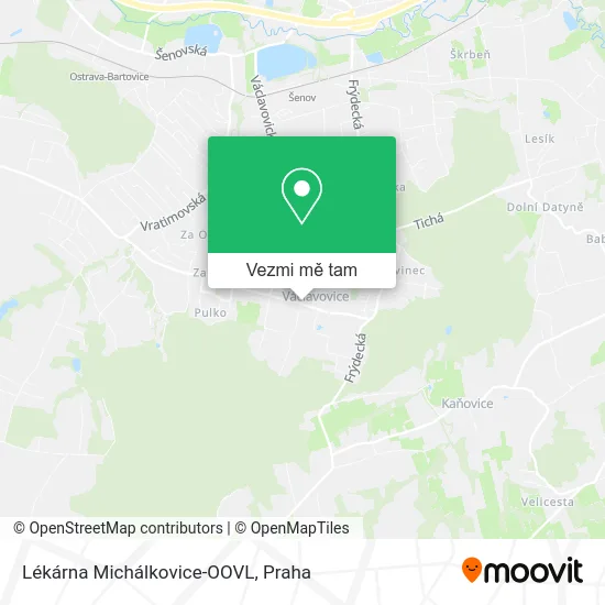 Lékárna Michálkovice-OOVL mapa