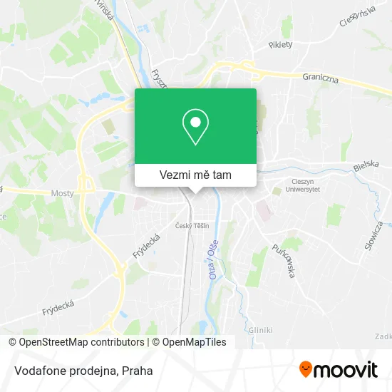 Vodafone prodejna mapa
