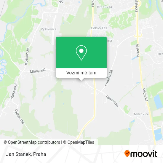 Jan Stanek mapa