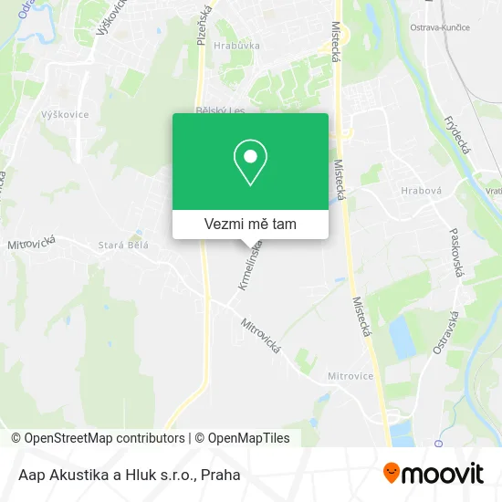 Aap Akustika a Hluk s.r.o. mapa