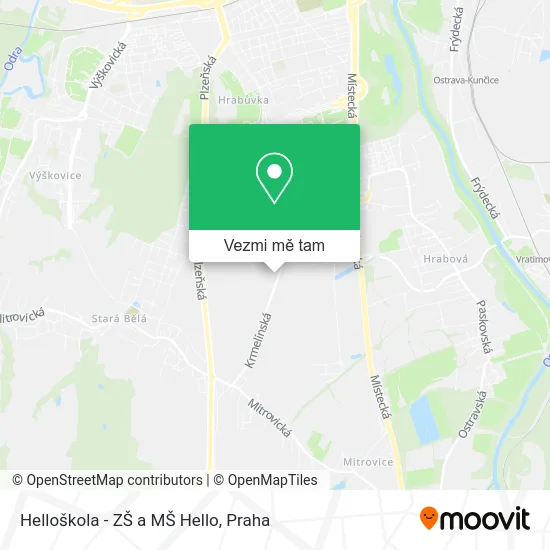 Helloškola - ZŠ a MŠ Hello mapa