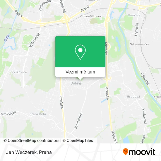 Jan Weczerek mapa