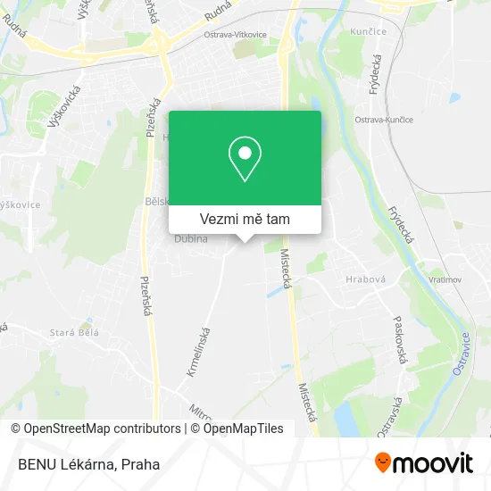 BENU Lékárna mapa