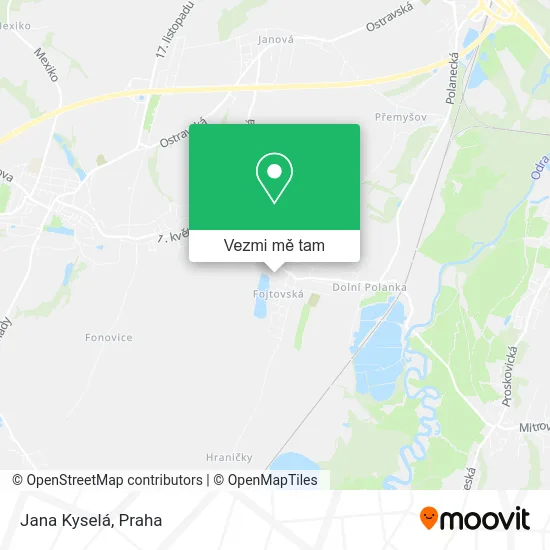 Jana Kyselá mapa